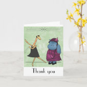 Carte Années folles Merci (Fleur jaune)