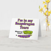 Carte AnnéesSnapdragon (Fleur jaune)