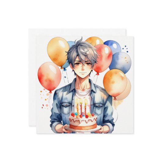 Carte Annime Boy (Devant/Arrière en situation)