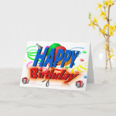 Carte Anniversaire (Fleur jaune)