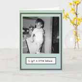 Carte Anniversaire (Fleur jaune)