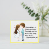 carte anniversaire  (Debout devant)