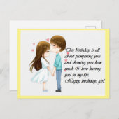 carte anniversaire  (Devant / Derrière)