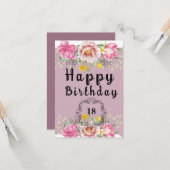 Carte Anniversaire (Devant/Arrière en situation)