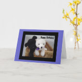 Carte Anniversaire (Fleur jaune)