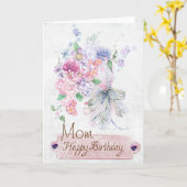 Carte Anniversaire (Fleur jaune)