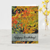 Carte Anniversaire (Fleur jaune)