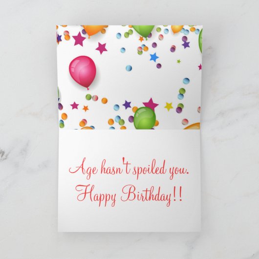 Carte Anniversaire (Intérieur)
