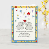 Carte ANNIVERSAIRE (Fleur jaune)