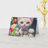 Carte Anniversaire  (Fleur jaune)