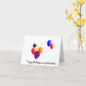 Carte anniversaire (Fleur jaune)