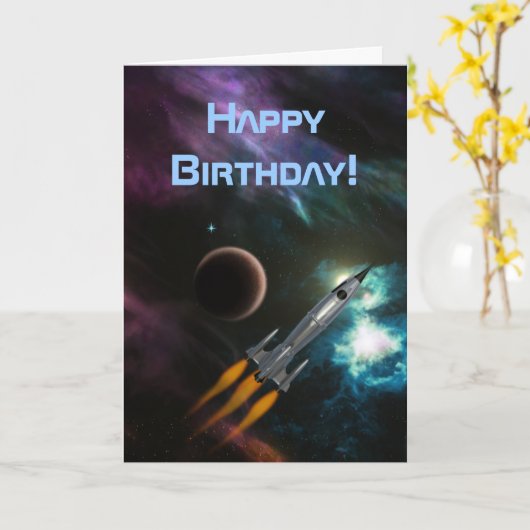 Carte Anniversaire (Fleur jaune)