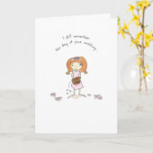 Carte Anniversaire (Fleur jaune)