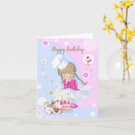 Carte Anniversaire (Fleur jaune)