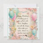 Carte Anniversaire (Dos)