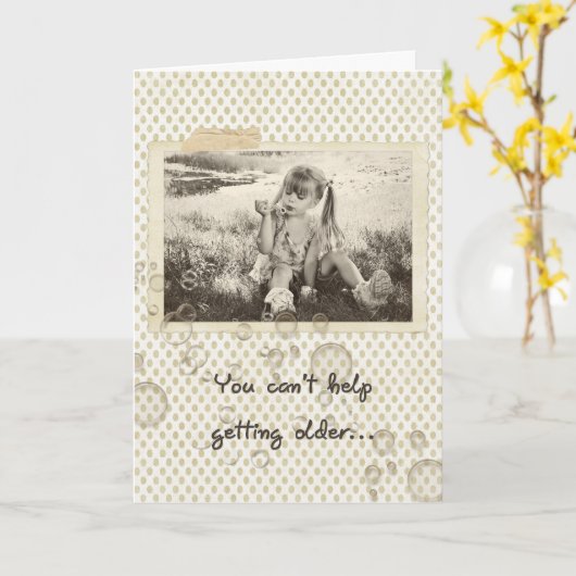 Carte Anniversaire (Fleur jaune)