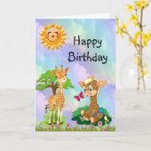 Carte Anniversaire (Fleur jaune)