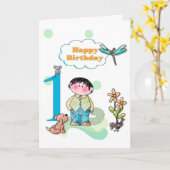 Carte Anniversaire (Fleur jaune)
