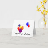 Carte anniversaire (Fleur jaune)