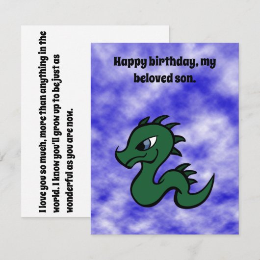 Carte Anniversaire (Devant / Derrière)