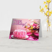 Carte Anniversaire (Fleur jaune)