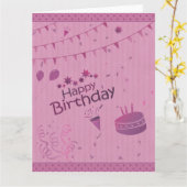 Carte Anniversaire (Fleur jaune)