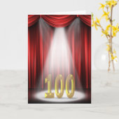 Carte Anniversaire 100 ans (Fleur jaune)