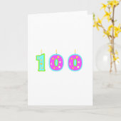 Carte Anniversaire 100 ans (Fleur jaune)