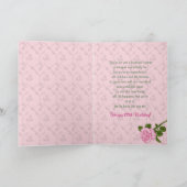 Carte ANNIVERSAIRE - 100th - ROSES SUR LE GÂTEAU DÉCORÉ (Intérieur)