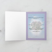 Carte Anniversaire, 105e, Fleurs et oiseaux (Intérieur)