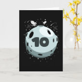 Carte ANNIVERSAIRE 10 10e anniversaire garçon 10 ans (Fleur jaune)