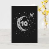 Carte ANNIVERSAIRE 10 10e anniversaire garçon 10 ans (Fleur jaune)