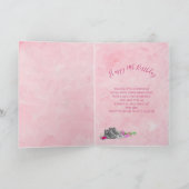 Carte Anniversaire 11, Filles, Basket fantaisie noir/bla (Intérieur)