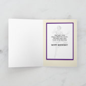 Carte Anniversaire, 14, Ballerina en rose et blanc (Intérieur)