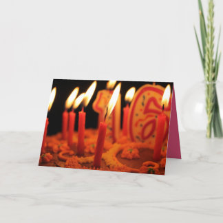 Carte anniversaire 16e pour fille