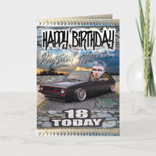 Carte anniversaire 18 (Devant)