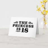 Carte Anniversaire 18 ans (Fleur jaune)