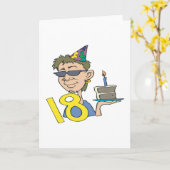 Carte Anniversaire 18 ans (Fleur jaune)