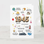 Carte anniversaire 1945 imprimable (Devant)