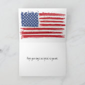 Carte Anniversaire 1955 Chevy Car et Drapeau (Intérieur)