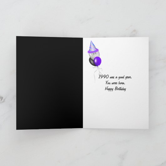 Carte Anniversaire 1990 (Intérieur)