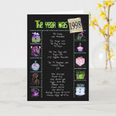 Carte Anniversaire 1998 (Fleur jaune)