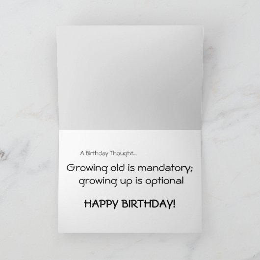 Carte Anniversaire 20 (Intérieur)