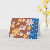 Carte Anniversaire 22 ans (Fleur jaune)