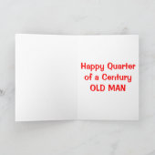 Carte anniversaire 25e (Intérieur)