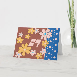 Carte Anniversaire 27 ans