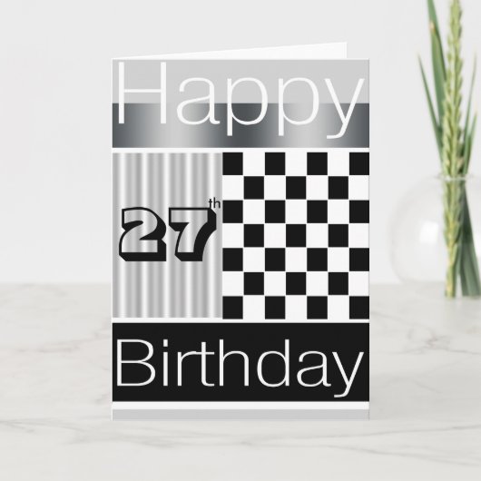 Carte Anniversaire 27 ans (Devant)