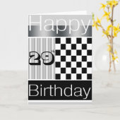 Carte Anniversaire 29 ans (Fleur jaune)