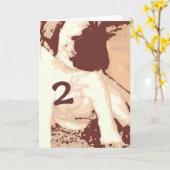 Carte Anniversaire 2 ans (Fleur jaune)
