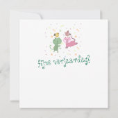 carte anniversaire 2 poulets 2 oiseaux (Dos)